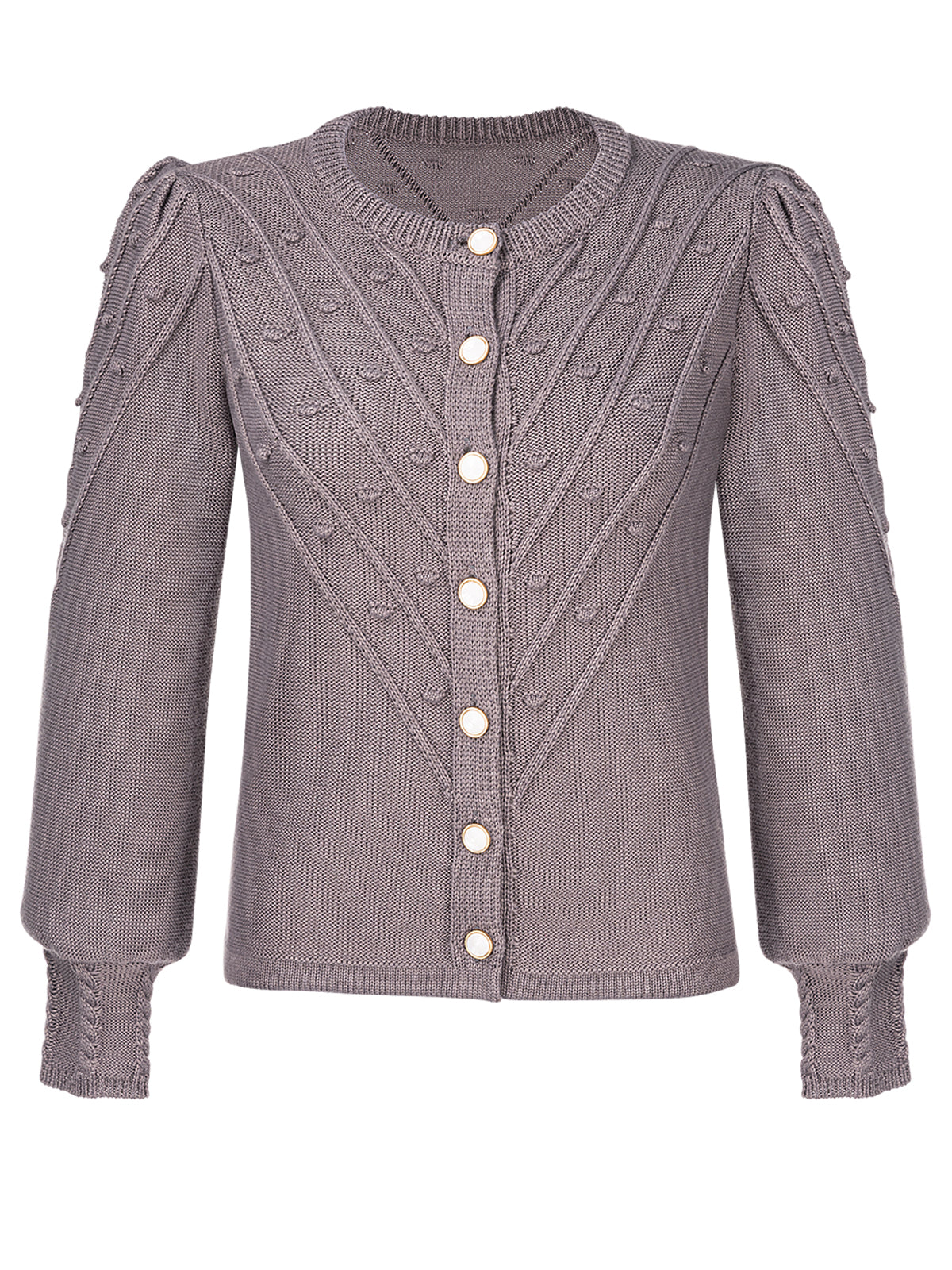 STRICKJACKE RENATA IN GREY
