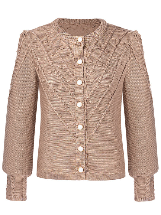 STRICKJACKE  RENATA IN BROWN
