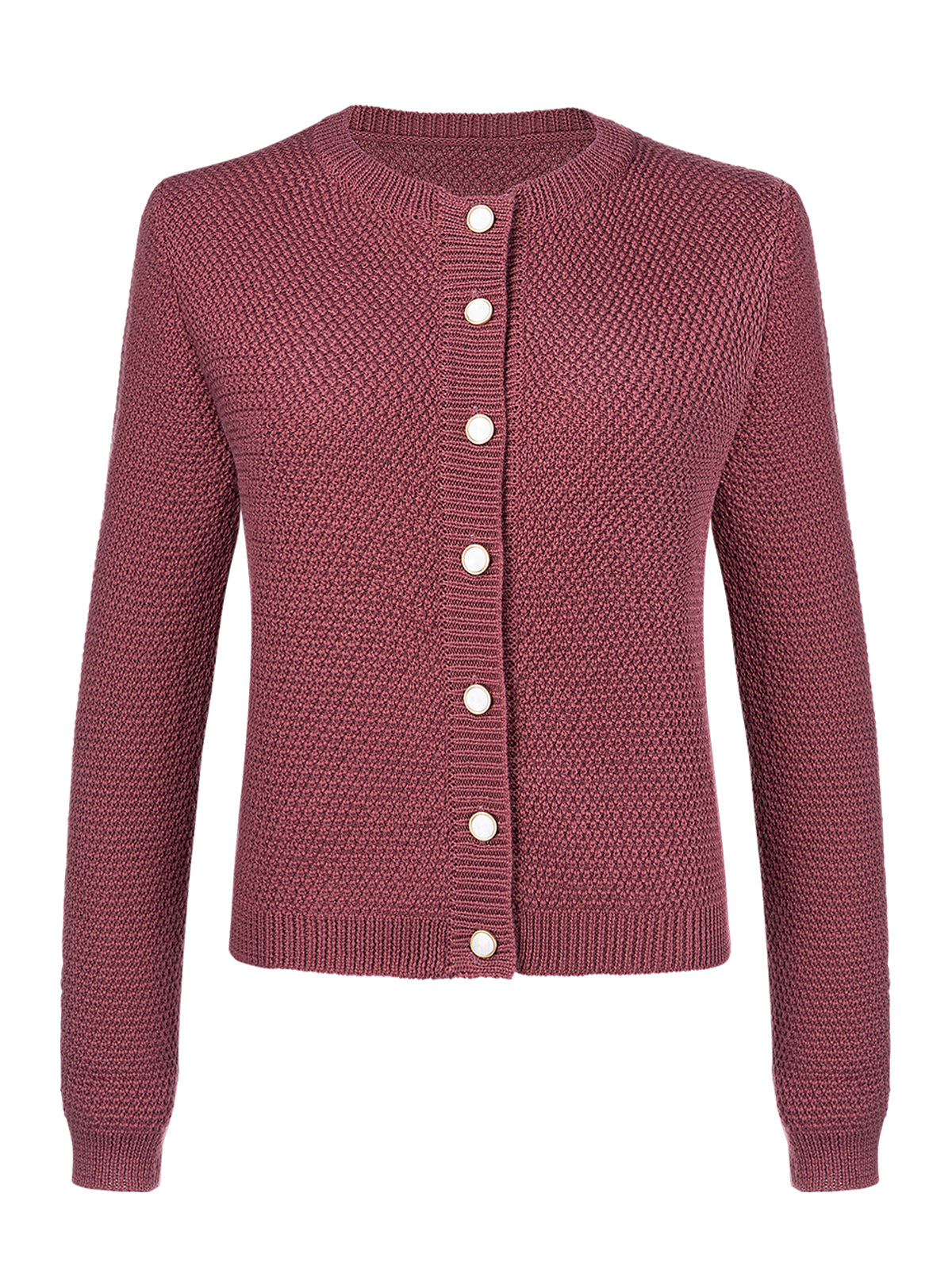 STRICKJACKE AMALIA IN DUSTY LILA