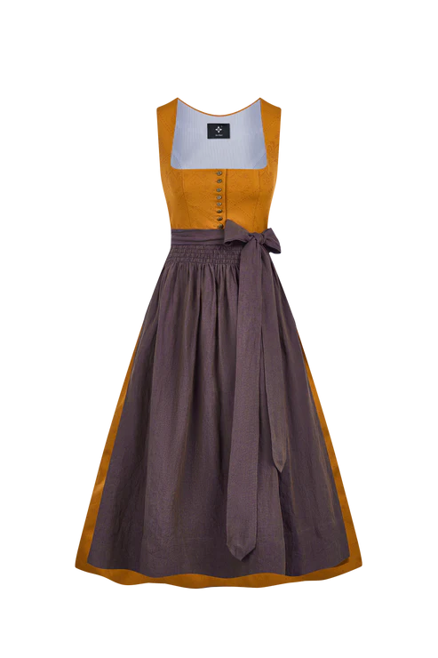 Die Faszination des orangefarbenen Dirndls