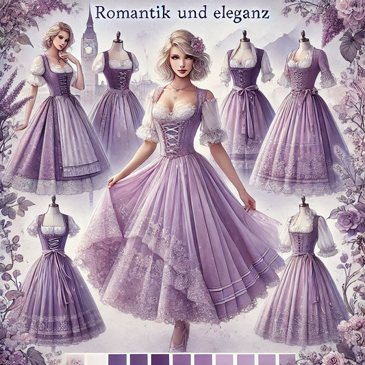 Die Schönheit des fliederfarbenen Dirndls und die Faszination von Dirndl in Flieder