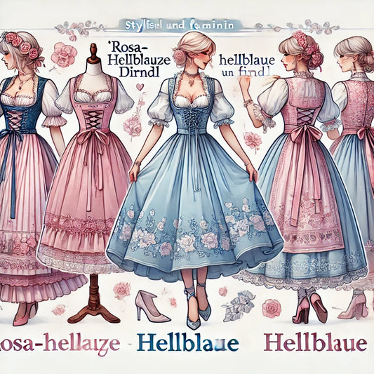 Die Faszination der rosa-hellblauen Dirndl und der Vielfalt hellblauer Dirndl