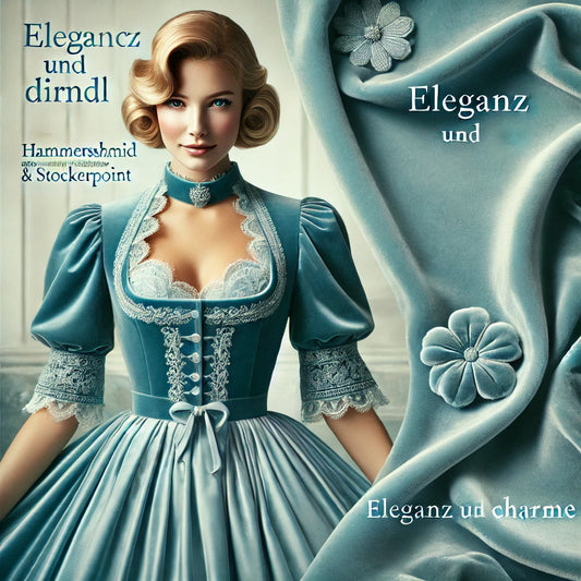 Die Magie der hellblauen Dirndl: Samtige Schönheit von Hammerschmid und Stockerpoint
