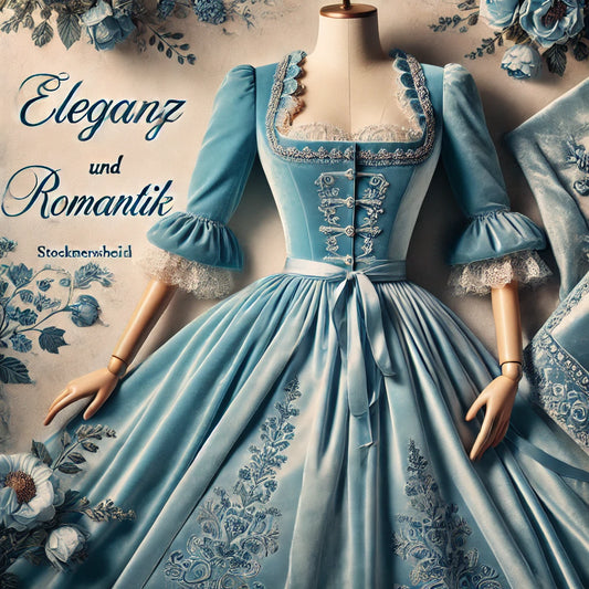 Die Schönheit der hellblauen Dirndl: Samtige Eleganz von Hammerschmid und Stockerpoint