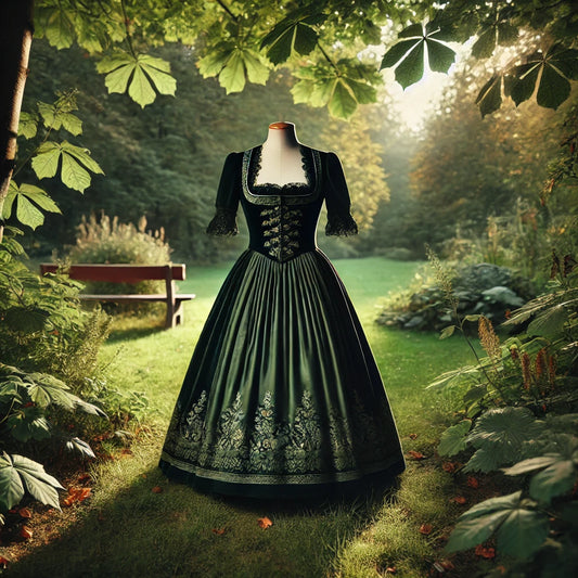 Eleganz und Tradition vereint: Das Dirndl in Dunkelgrün