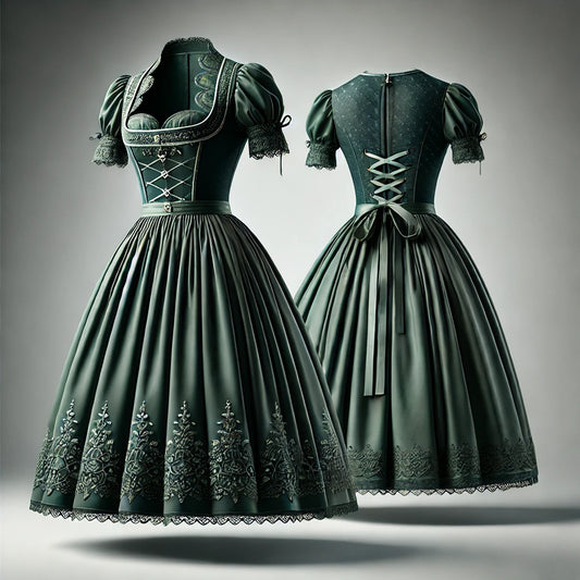 Der Zauber des Dunkelgrünen Dirndls: Tradition, Eleganz und Einzigartigkeit