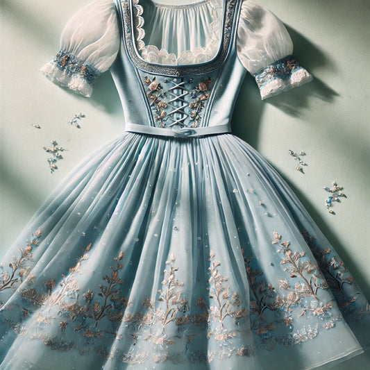 Die Eleganz des hellblauen Dirndls: Tradition trifft auf Moderne