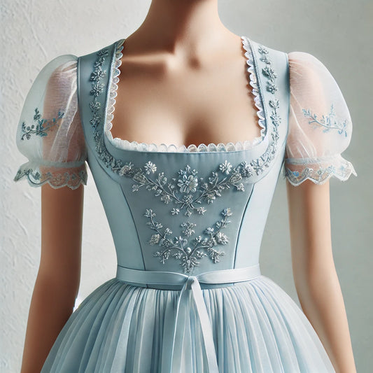 Der Zauber des hellblauen Dirndls: Eine Reise durch Stil und Eleganz