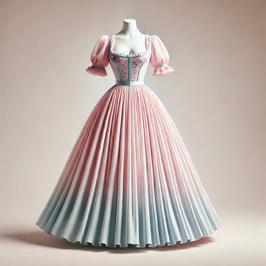 Der Zauber des Dirndls: Rosa und Hellblau in Perfekter Harmonie
