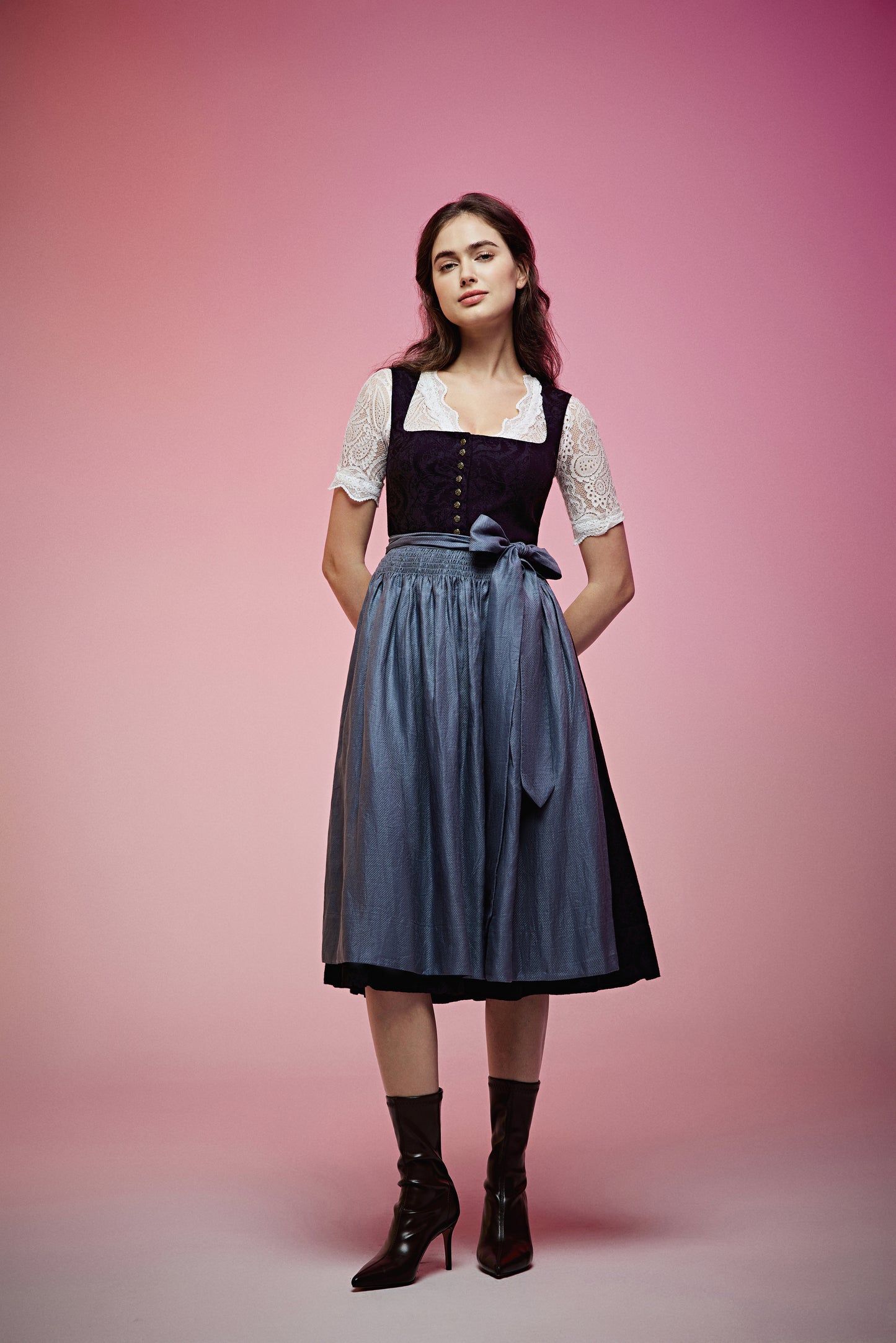 DIRNDL ROSALIE IN NEBELBLAU