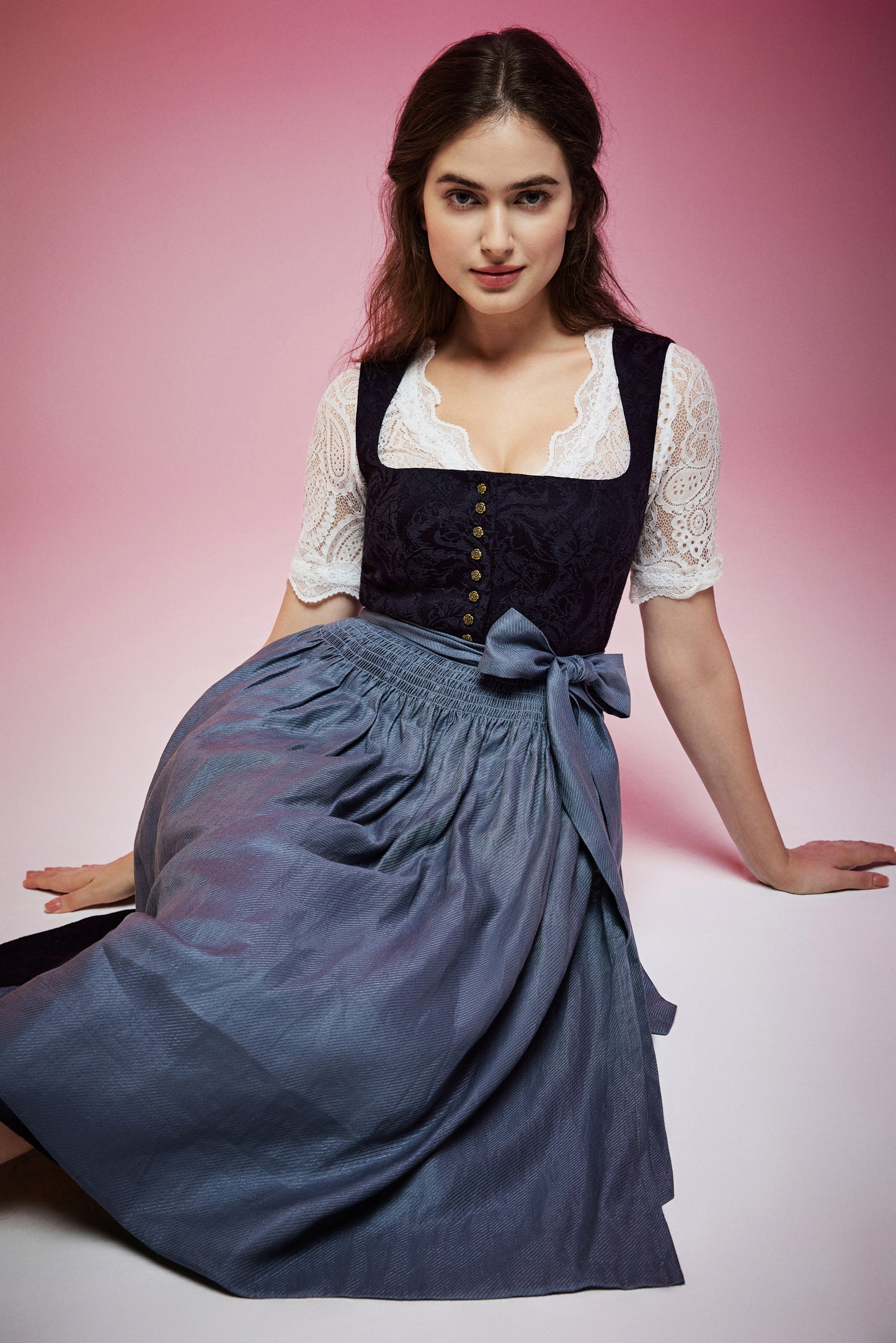 DIRNDL ROSALIE IN NEBELBLAU