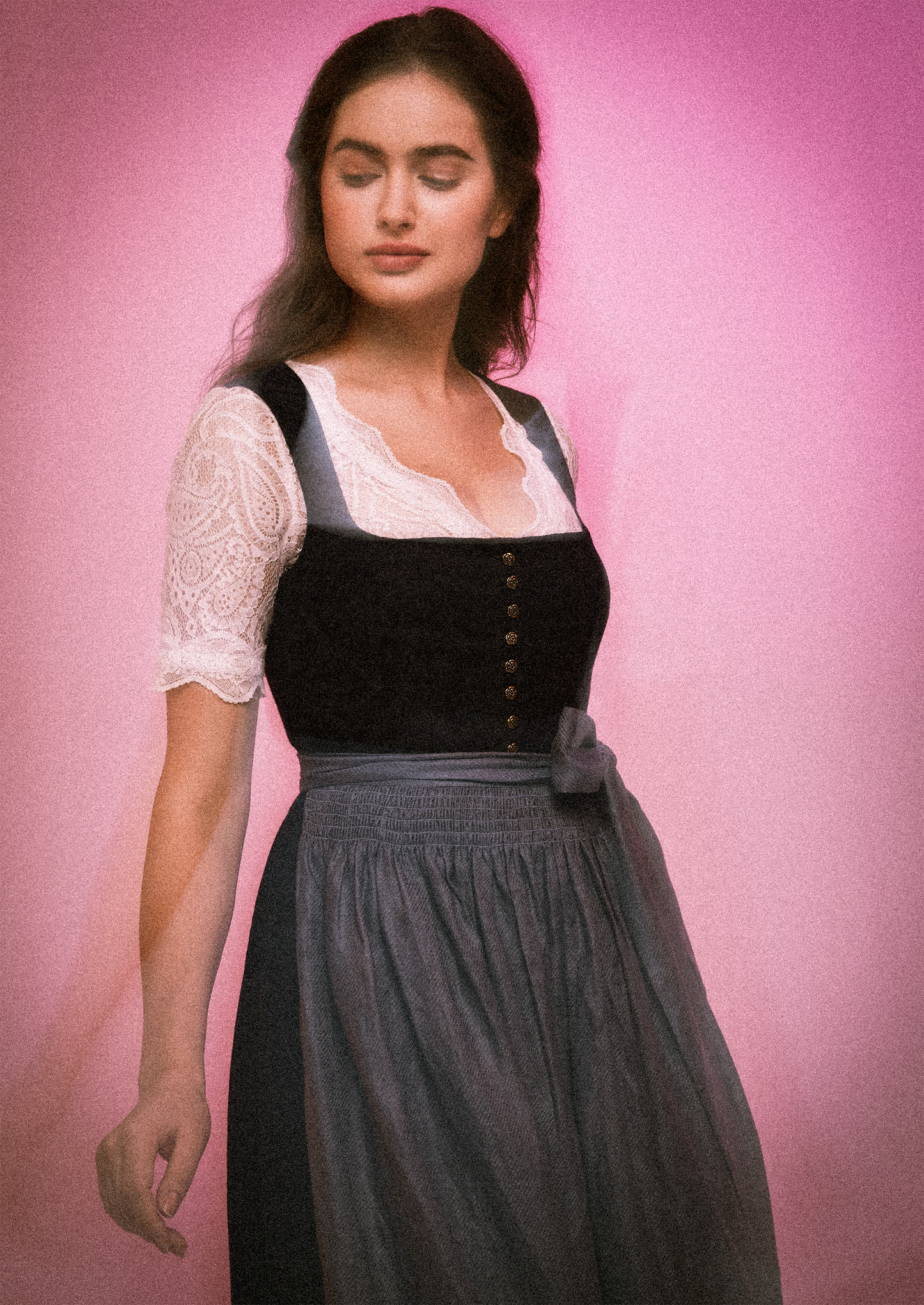 DIRNDL ROSALIE IN NEBELBLAU