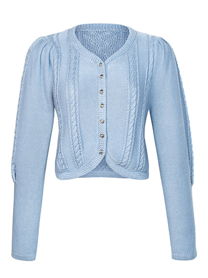 STRICKJACKE MARTHA IN BLAU